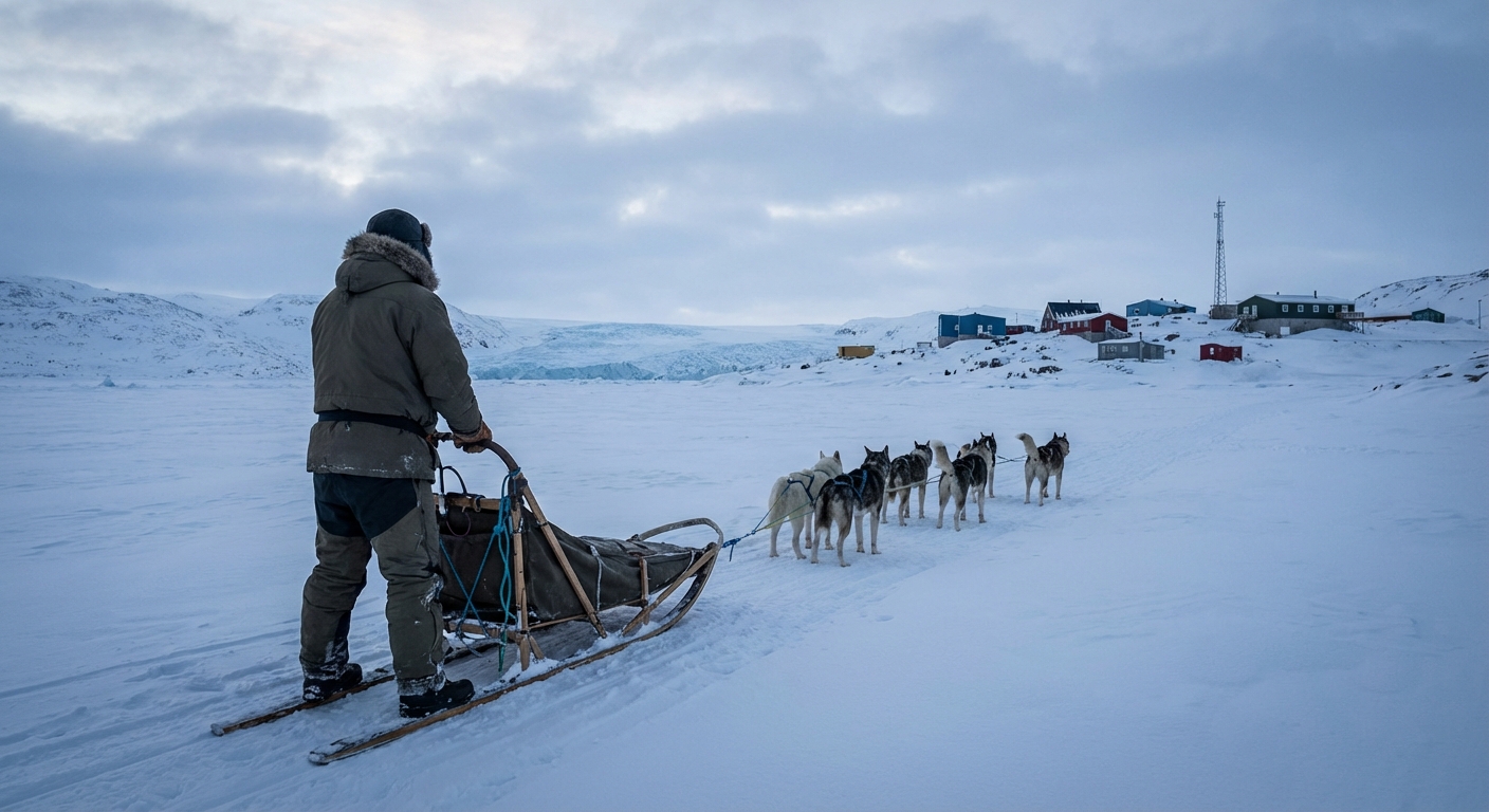 På hundeslæde gennem Grønland