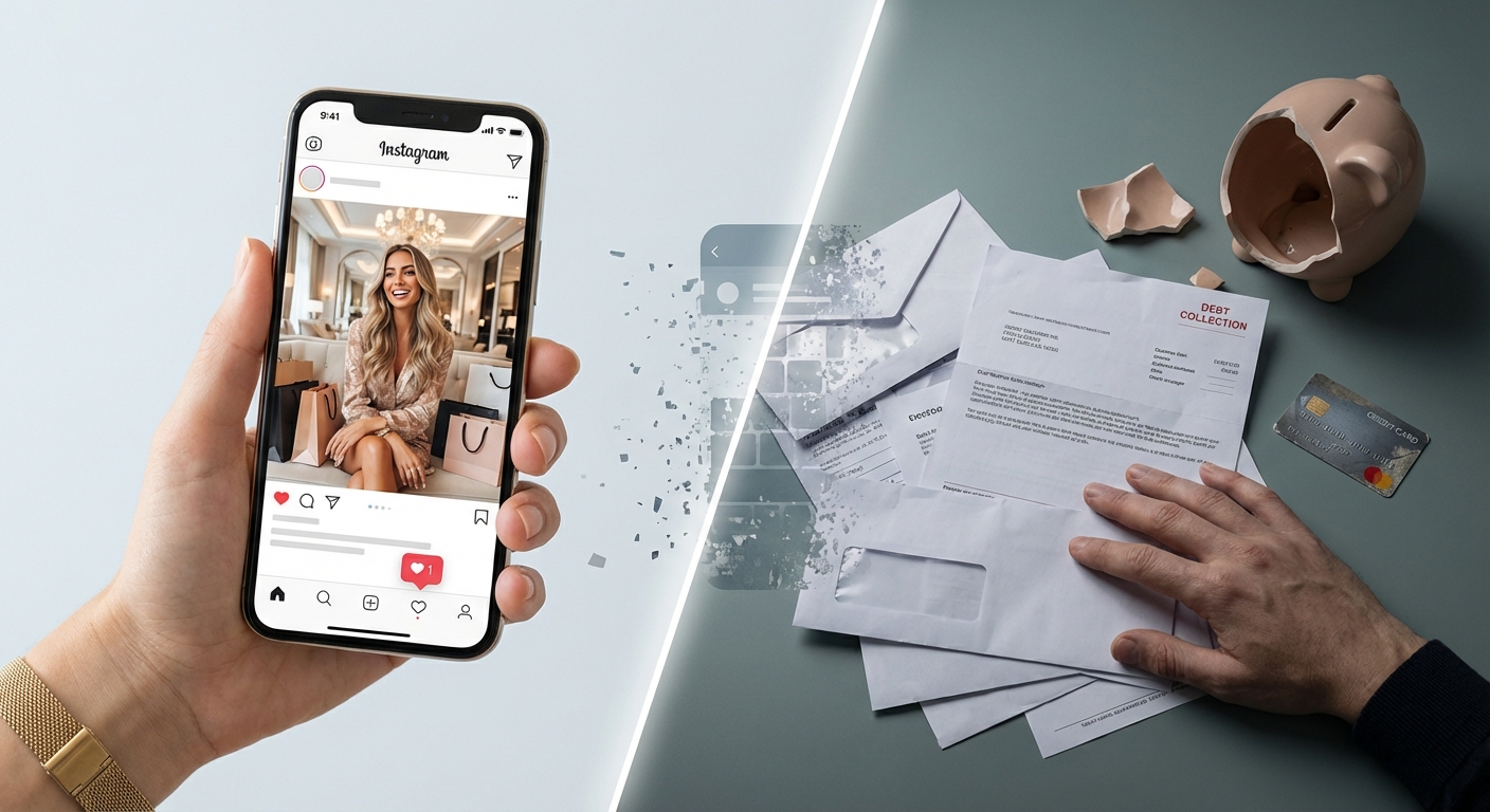 Fra influencer til gæld: Hvorfor 73% af mikroberømtheder er økonomisk ruinerede